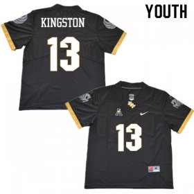 Sale - Black Hayden Kingston #13 UCF Knights Youth Official NCAA Football Jersey