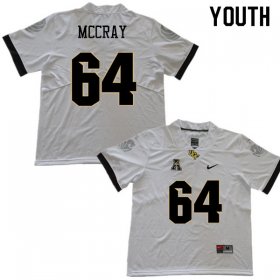 Sale - White Justin McCray #64 UCF Knights Youth Legend High School Football Jersey