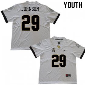 Sale - White Keenan Johnson #29 UCF Knights Youth Legend High School Football Jersey