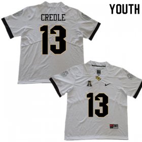 Sale - White Stretch Credle #13 UCF Knights Youth Legend High School Football Jersey